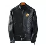 veste versace noir bomber leather v5870 medusa